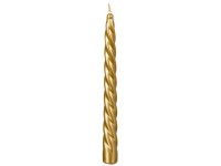 Kroucená 23x230 Metal Elegance zlatá svíčka