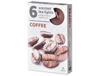 Čajové 6ks Coffee vonné sviečky