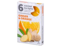 Čajové 6ks Ginger Orange vonné svíčky