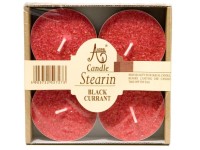 Stearin Čajové Maxi 4ks Čierne ríbezle vonná sviečka