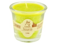 Stearin Sklo 74x63 Limetka vonná sviečka