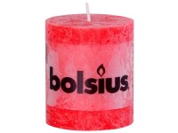 Bolsius Rustic Valec 68x80 červená sviečka