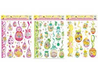 Fólie okenní 410x290 mm vajíčka se třpytem mix