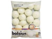 Bolsius plávajúce 20ks sl. kosť sviečky