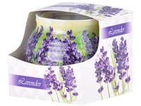 Sklo Dekor 80 x 72 mm Lavender vonná svíčka