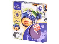 Čajové sviečky Maxi 4 ks Plum