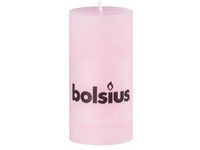 Bolsius Rustic Válec 68x130  růžová svíčka