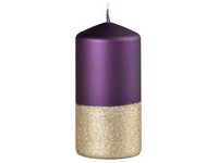 Dvojfarebná Valec 60x120mm dark violet s glitrom