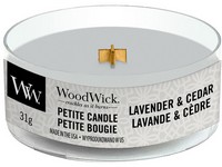 Woodwick Lavender & Cedar svíčka petite