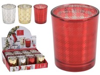 Svíčka ve skle 65mm mix, mix barev