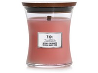 Woodwick Melon & Pink Quartz Közepes Üveg