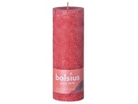 Bolsius Rustic Shine Valec 68x190mm Delicate Red, červená sviečka