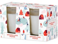 Emocio Sklo 52x65 mm 2ks v krabičce Sparkling Pond - Enchanted Sparkle, vonná svíčka