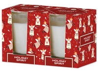 Emocio Sklo 52x65 mm 2ks v krabičce Holiday Spirit - Cookie and Cream, vonná svíčka