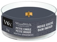 Woodwick Indigo Suede petite gyertya