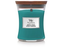 Woodwick Juniper & Spruce svíčka střední