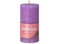 Bolsius Rustic Shine Válec 68x130mm Vibrant Violet, fialová svíčka