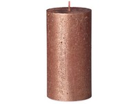 Bolsius Rustic Shimmer Válec 68x130mm Copper, měděná svíčka