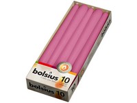 Bolsius Kónická 10ks 24x245 růžová svíčka RAL