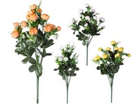 Umelé kvetiny, plast 440mm puget 10ks, mix farieb