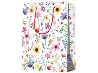 Darčeková taška 180x230 mm lúčne kvety , farebná