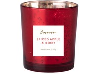 Emocio Sklo 80x90 mm metalické Spiced Apple & Berry, červená vonná svíčka