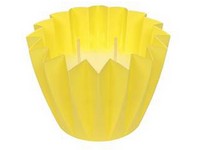 Citronella dvouknotá lampion plast 130x90 mm žlutá