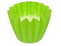 Citronella dvouknotá lampion plast 130x90 mm zelená