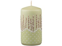 Henger 60x110 mm Macskák zöld, gyertya