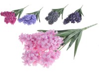 Umělé květiny, plast 630mm hyacint, mix barev