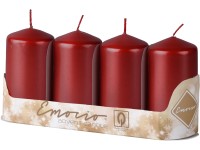 Emocio adventný Valec 4ks 50x90 bordó sviečky