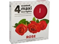 Čajové sviečky Maxi 4 ks Rose