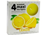 Čajové Maxi 4ks Lemon vonné sviečky