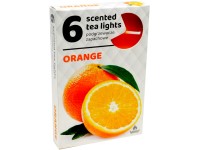 Čajové sviečky 6 ks Orange