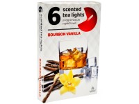 Teamécses 6db Bourbon Vanilla illatgyertyák