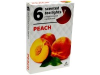Čajové sviečky 6 ks Peach