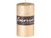 Emocio Rustic henger gyertya arany 6x11 cm