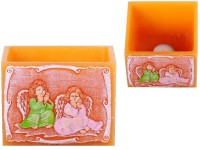 Lampión sviečku Vianočný Anjeli 1 krémová 12x12x9,5 cm