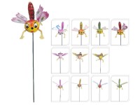 Zápich 100mm včielka, vážka mix, farebná