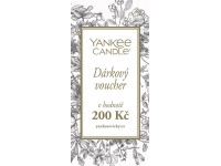 Dárkový voucher Yankee Candle v hodnotě 200 Kč