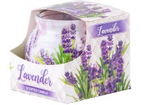 Sklo Dekor 80 x 72 mm Lavender vonná sviečka