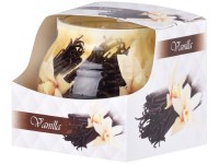 Sklo Dekor 80 × 72 mm Vanilla vonná sviečka