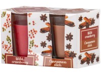 Emocio Sklo 52x65 mm 2 ks v krabičce Wild Cranberry & Cinnamon Stick, vonná svíčka