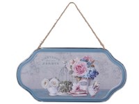 Plechová ceduľa na zavesenie Jardin 310x160mm