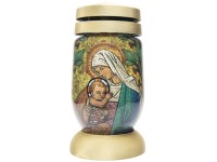 Bolsius hřbitovní sklo 23 cm vklad 120g 36h. Mozaika Maria