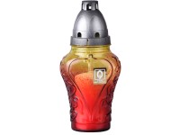 Hřbitovní sklo 19cm vklad 90g 34h. Srdce