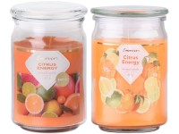 Emocio Sklo 93x142 mm se skleněným víčkem Citrus Energy vonná svíčka