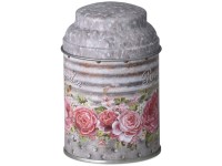 Dóza plechová mix farebná 70x110mm guľatá Rose Garden