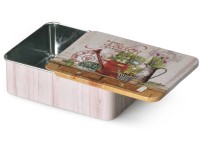 Fémdoboz vegyes színek 120x90x35mm szögletes Garden