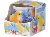 Sklo Dekor 80 x 72 mm Easter Blue vonná sviečka